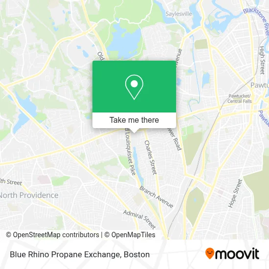 Blue Rhino Propane Exchange map