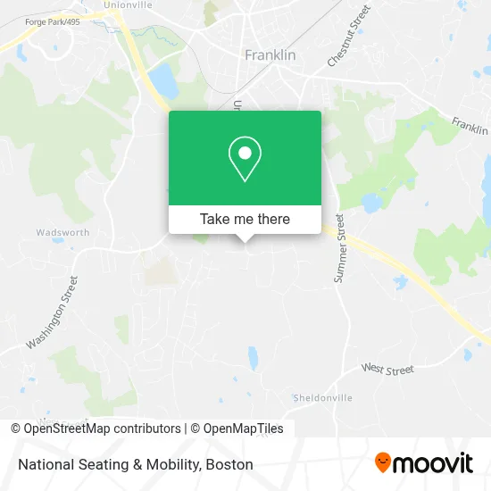 National Seating & Mobility map