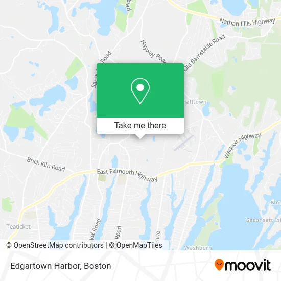 Edgartown Harbor map