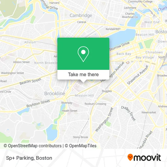 Sp+ Parking map