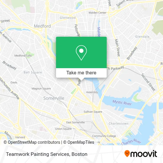 Teamwork Painting Services map