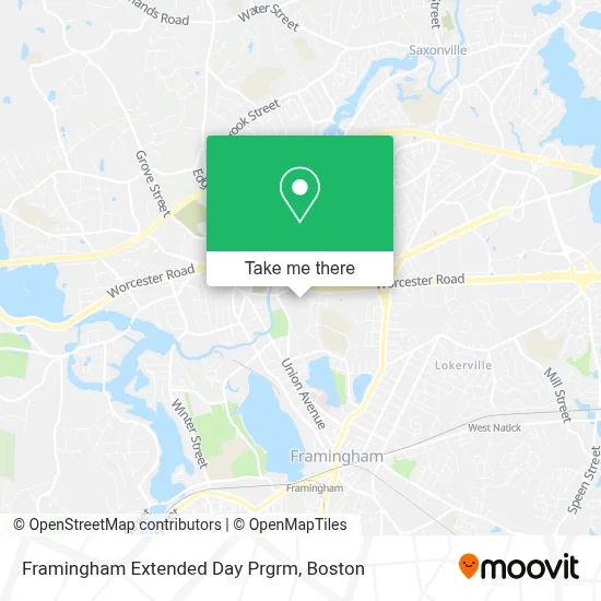 Framingham Extended Day Prgrm map