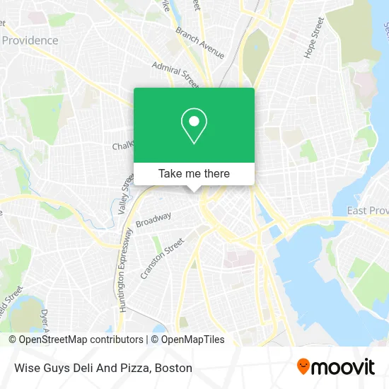 Wise Guys Deli And Pizza map