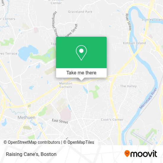Raising Cane's map