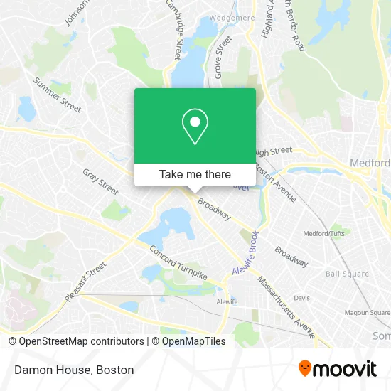 Damon House map