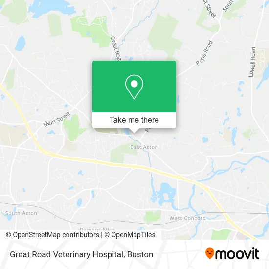 Great Road Veterinary Hospital map