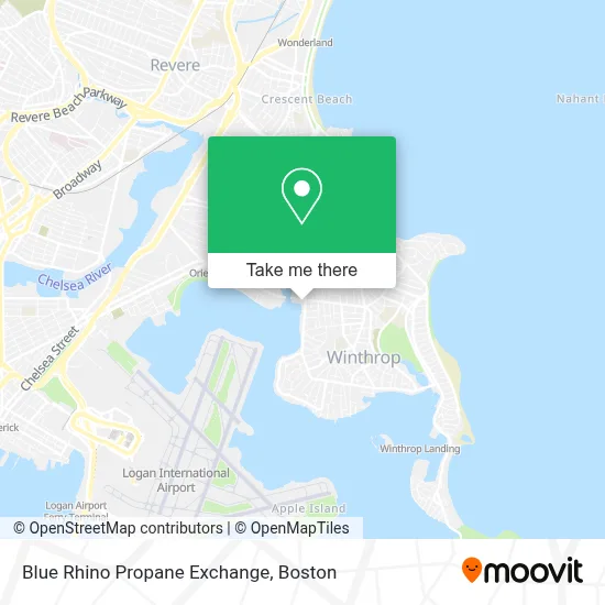 Blue Rhino Propane Exchange map