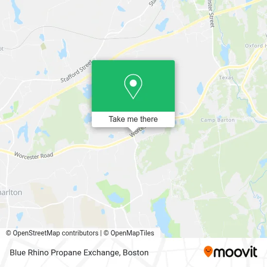 Blue Rhino Propane Exchange map