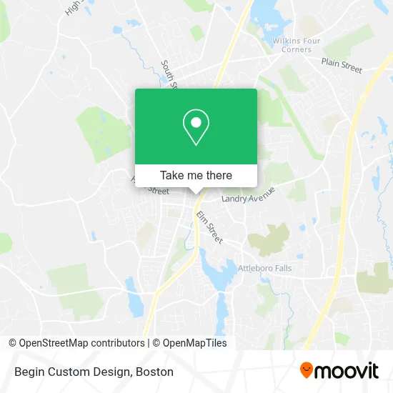 Begin Custom Design map