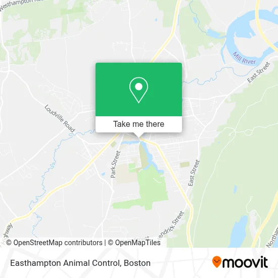 Easthampton Animal Control map