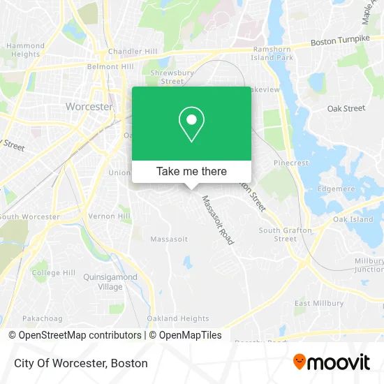 City Of Worcester map
