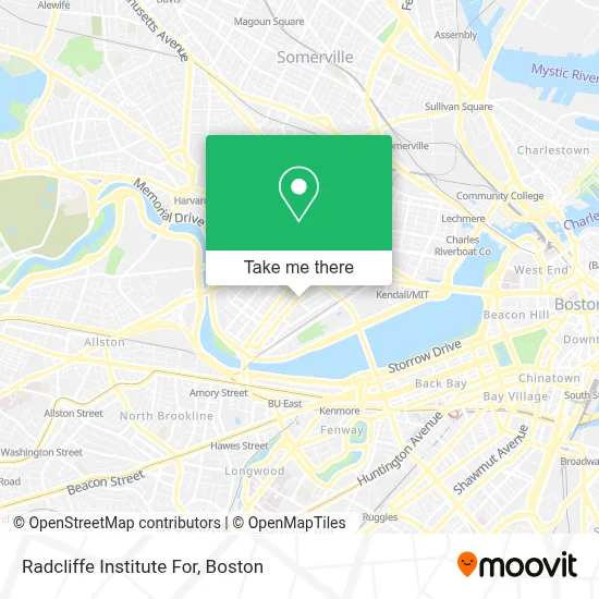 Radcliffe Institute For map