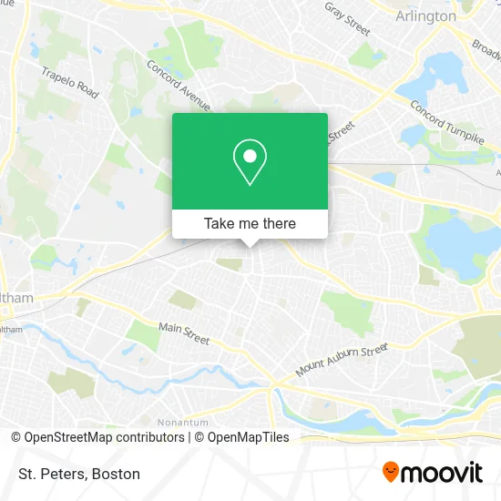 St Peters map