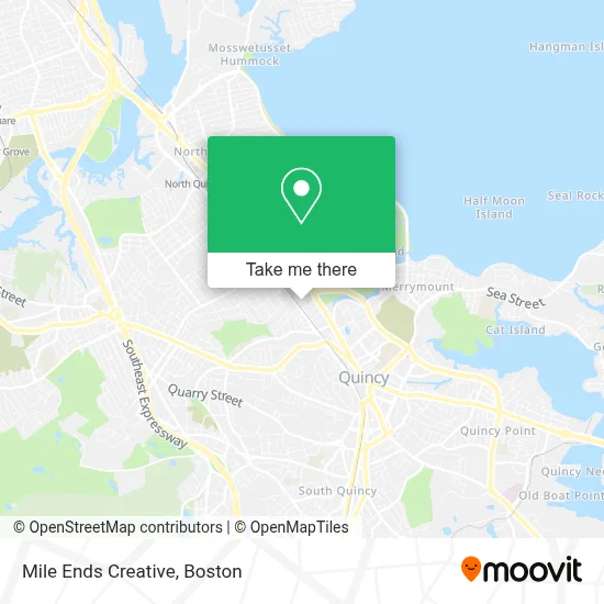 Mile Ends Creative map
