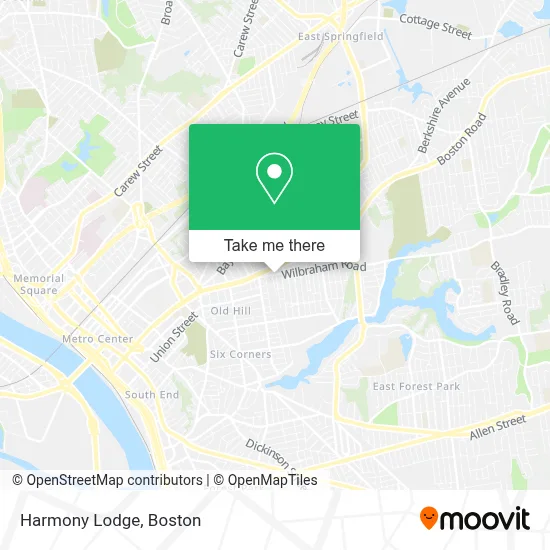 Harmony Lodge map
