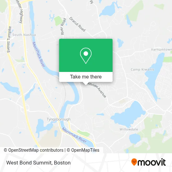 West Bond Summit map