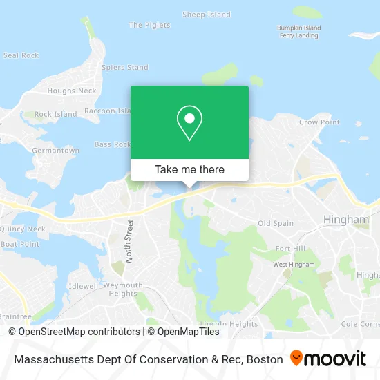 Massachusetts Dept Of Conservation & Rec map