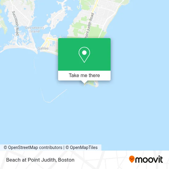 Beach at Point Judith map