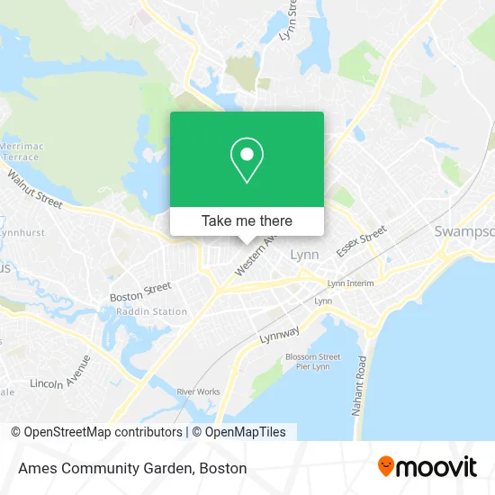 Ames Community Garden map