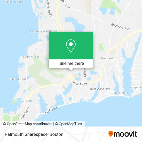 Falmouth Sharespace map