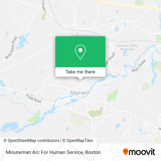 Minuteman Arc For Human Service map