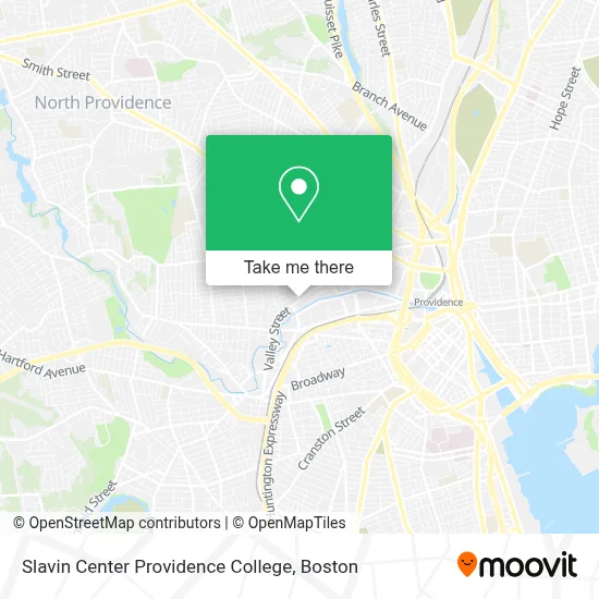 Slavin Center Providence College map