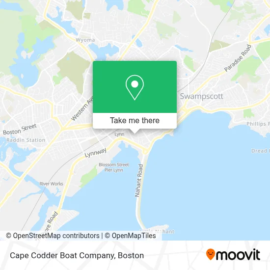 Cape Codder Boat Company map