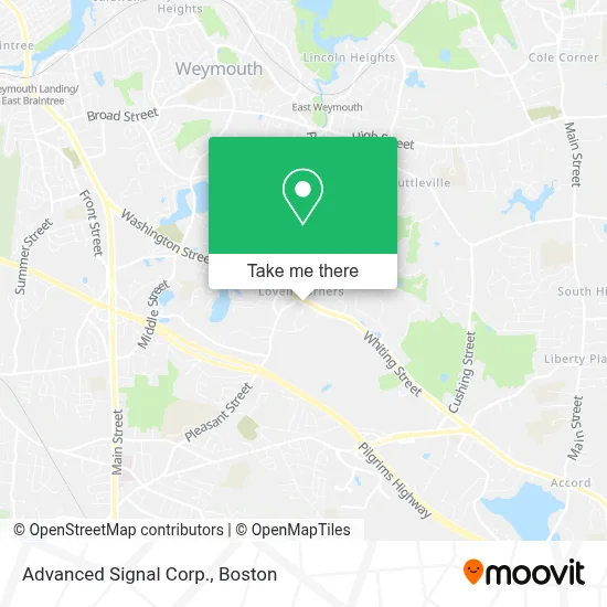 Advanced Signal Corp. map