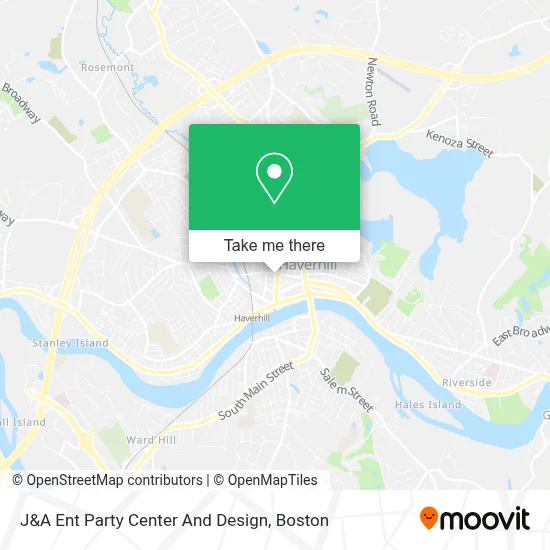 J&A Ent Party Center And Design map