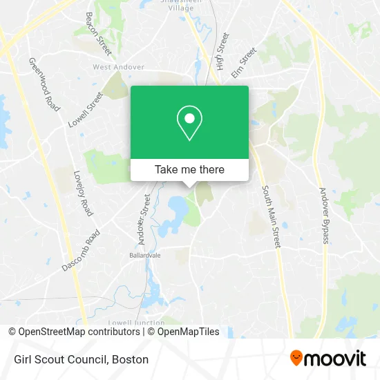 Girl Scout Council map