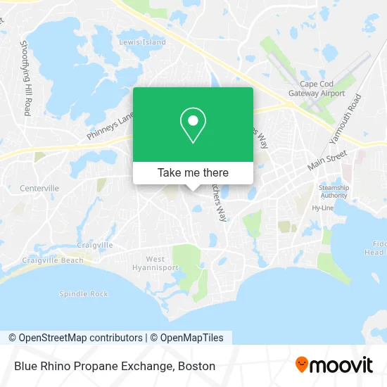 Blue Rhino Propane Exchange map