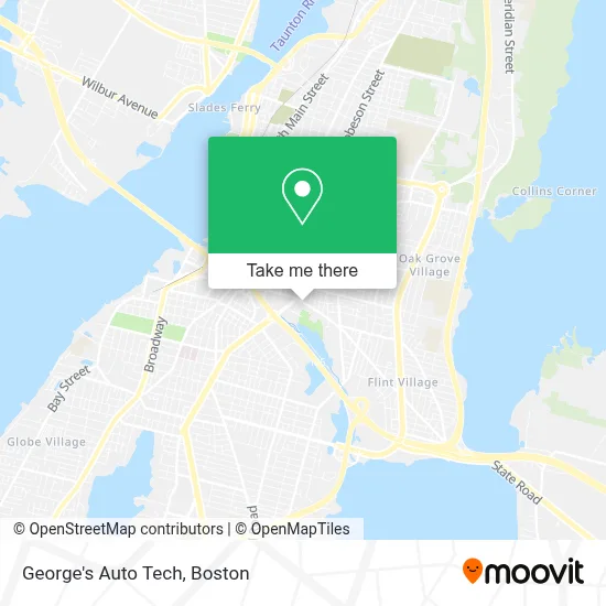 George's Auto Tech map