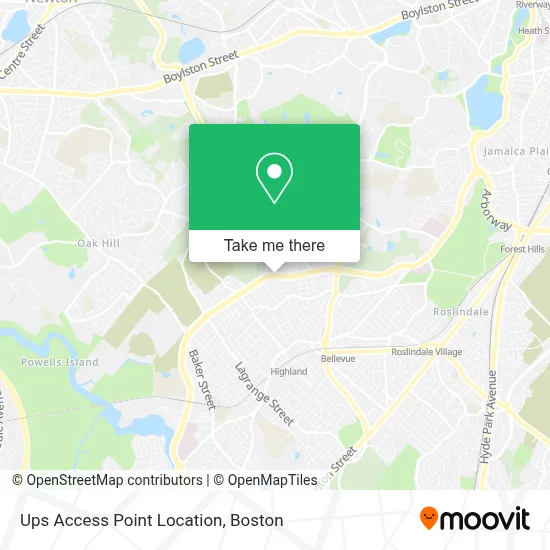Ups Access Point Location map