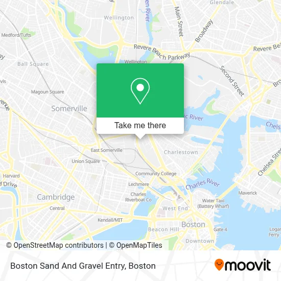 Boston Sand And Gravel Entry map