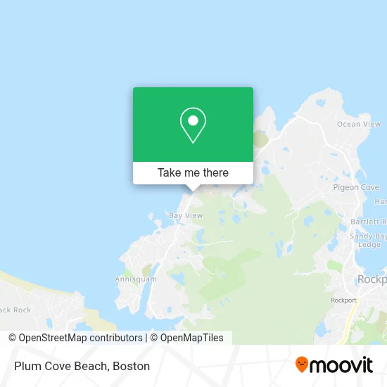 Plum Cove Beach map