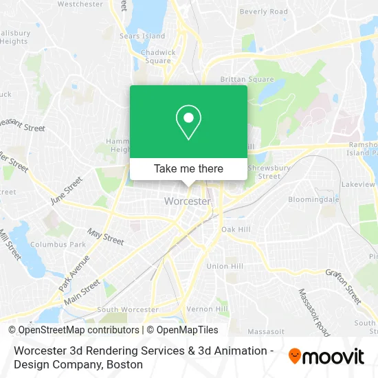 Worcester 3d Rendering Services & 3d Animation - Design Company map