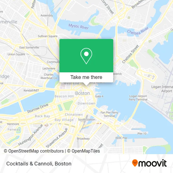 Cocktails & Cannoli map