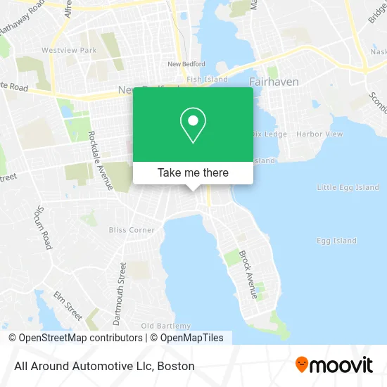 All Around Automotive Llc map