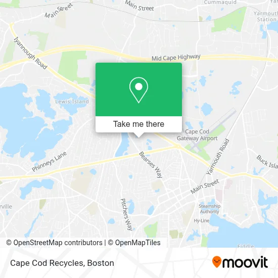 Cape Cod Recycles map