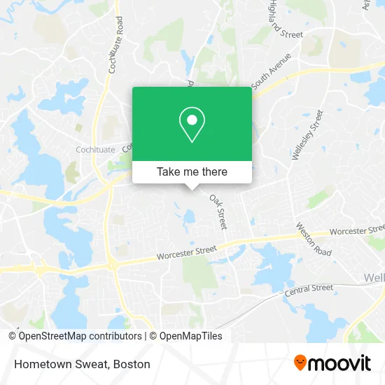 Hometown Sweat map
