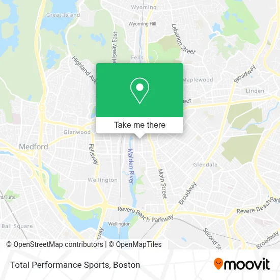 Total Performance Sports map