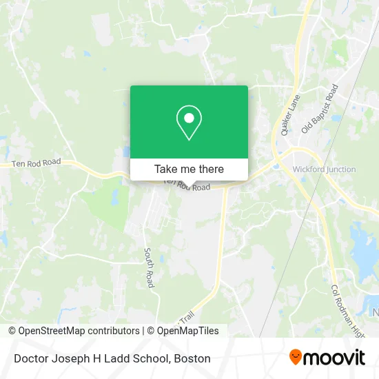 Doctor Joseph H Ladd School map