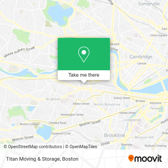 Titan Moving & Storage map