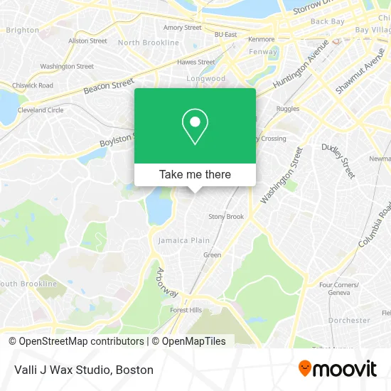 Valli J Wax Studio map