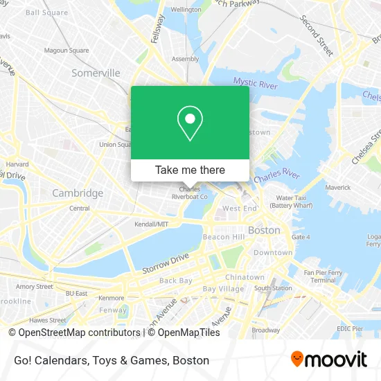 Go! Calendars, Toys & Games map