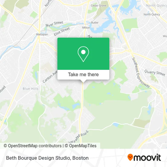 Beth Bourque Design Studio map