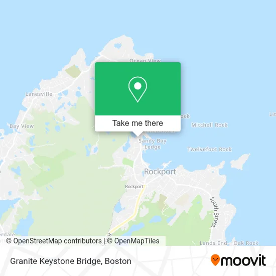 Granite Keystone Bridge map