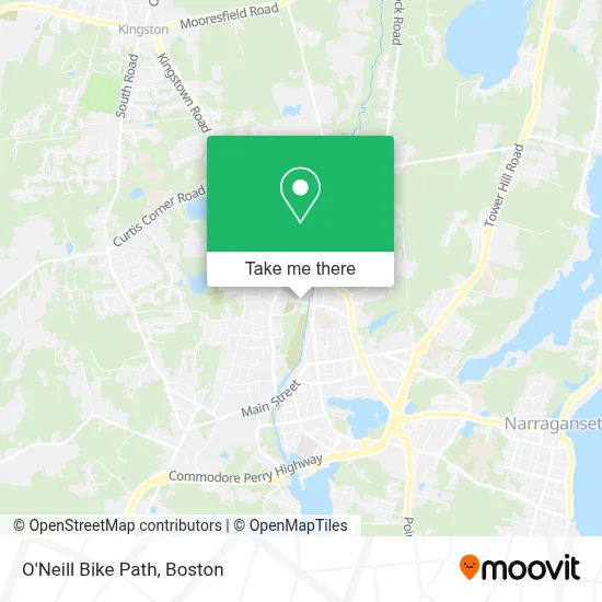O'Neill Bike Path map