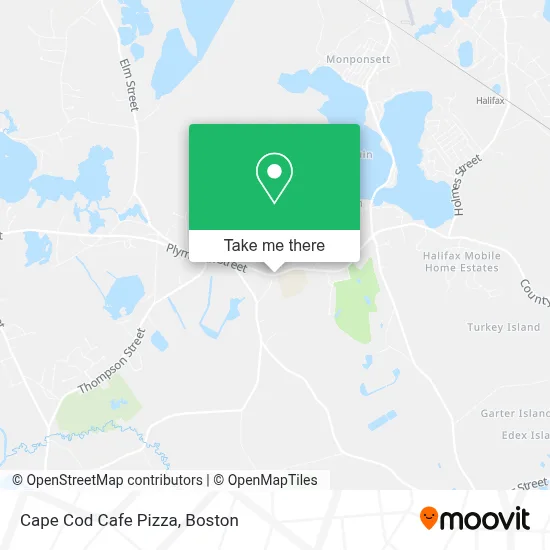 Cape Cod Cafe Pizza map