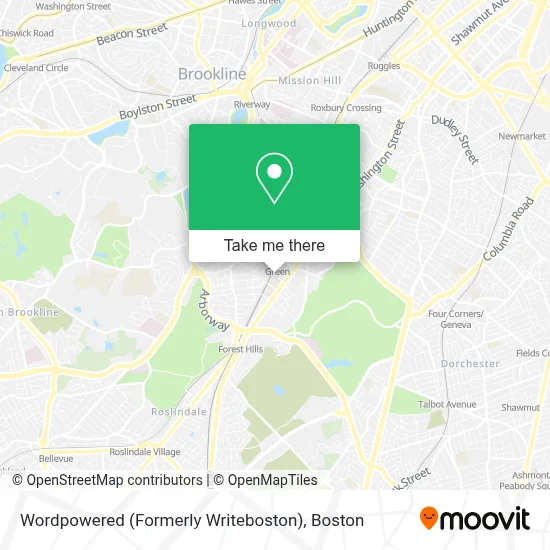 Wordpowered (Formerly Writeboston) map
